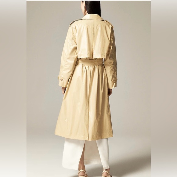 J. Crew Rain or Shine Trench Coat Khaki Size Medium NWT - Picture 3 of 11